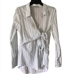 EXPRESS striped tie shirt